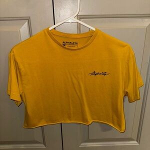 Alphalete Yellow Tee XS